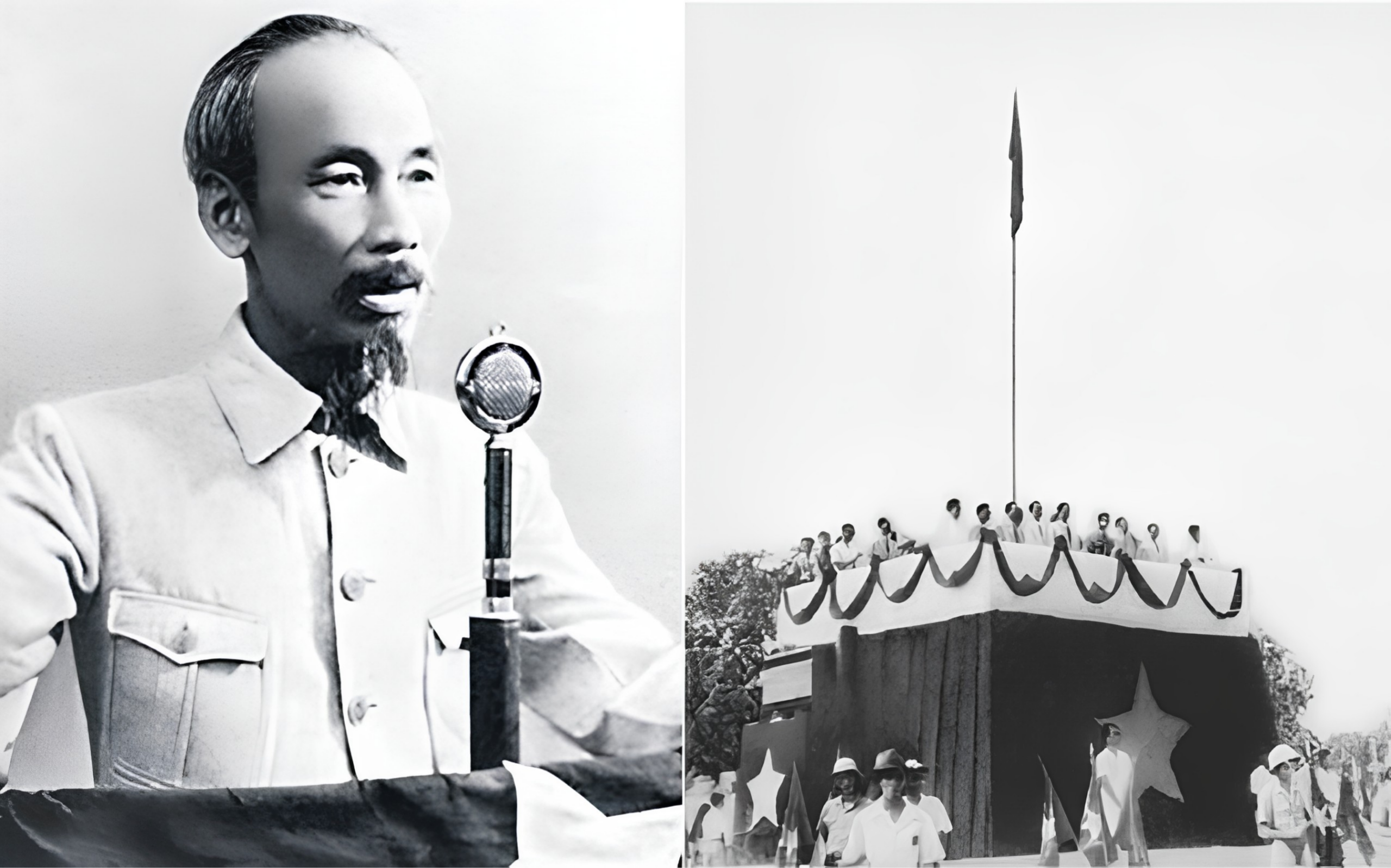 Chủ tịch Hồ Chí Minh đọc Tuyên ngôn Độc lập tại Quảng trường Ba Đình, Hà Nội
